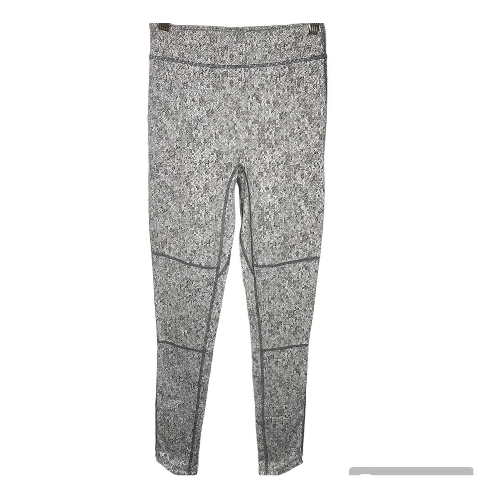 Gymshark DRY Moisture Management Fleur Texture High Rise Leggings Gray White XS - Picture 2 of 6